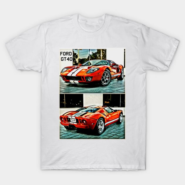 Ford GT40 T-Shirt by d1a2n3i4l5